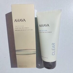 AHAVA Time to Clear Purifying Mud Mask Dead Sea Minerals 3.4 fl oz NEW